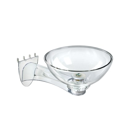 Azar Displays 8" Bowl Display for Pegboard/Slatwall, PK3 700911